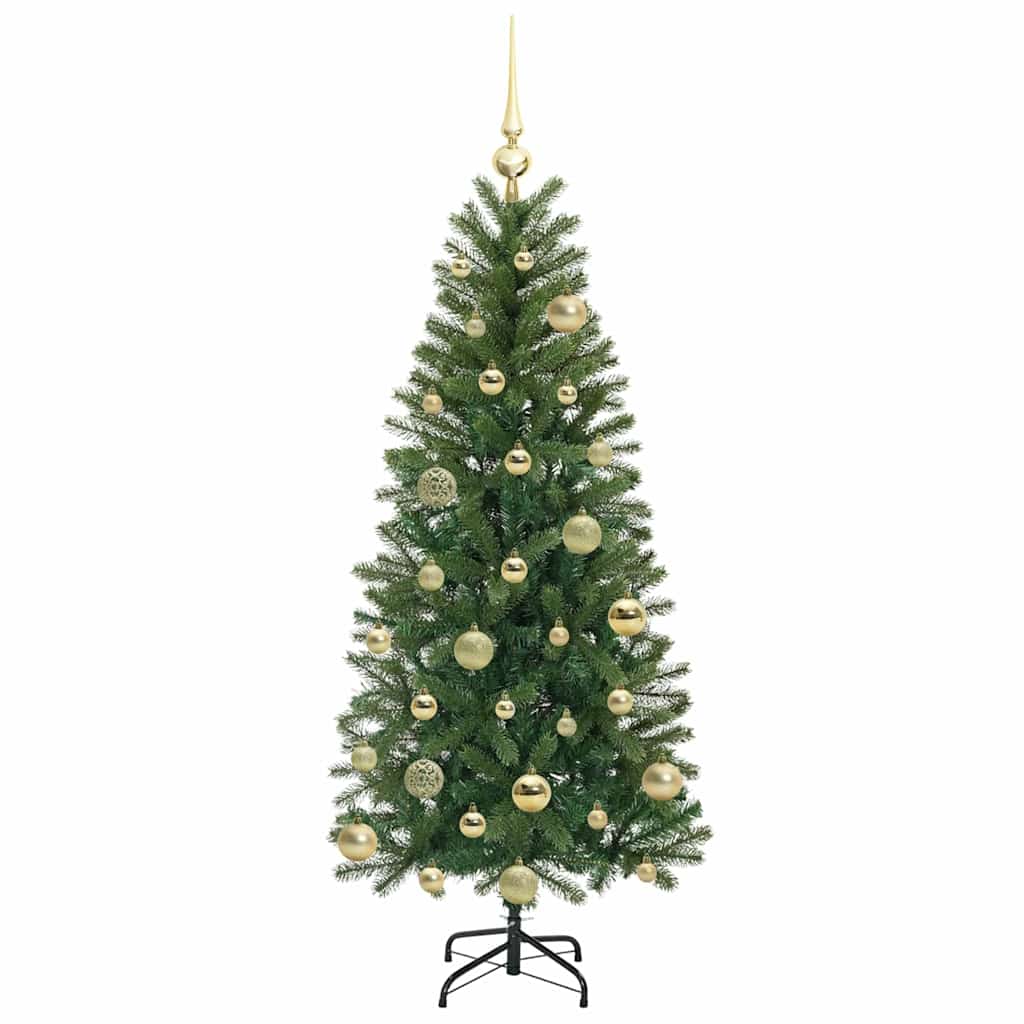 Mű karácsonyfa 150 LED-del állvánnyal Zöld 120 cm PE és PVC