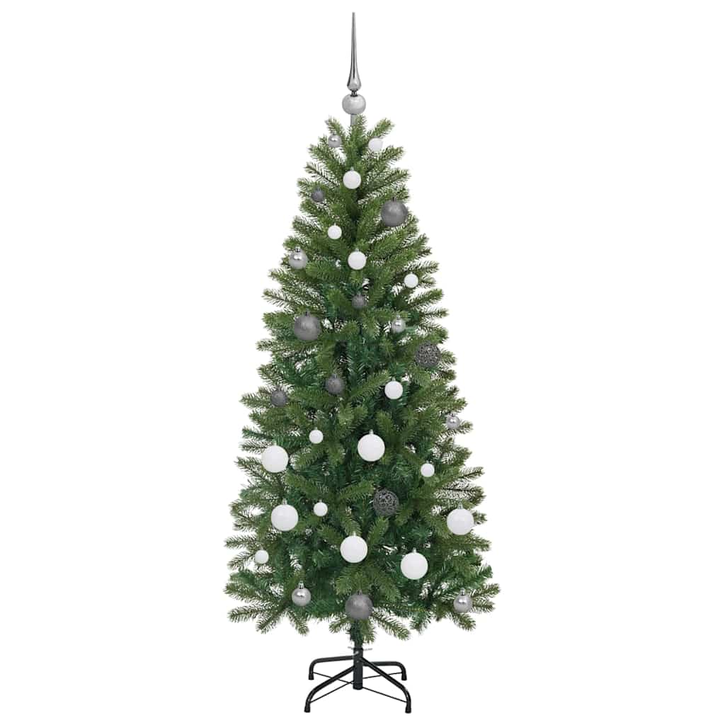 Mű karácsonyfa 150 LED-del állvánnyal Zöld 150 cm PE és PVC