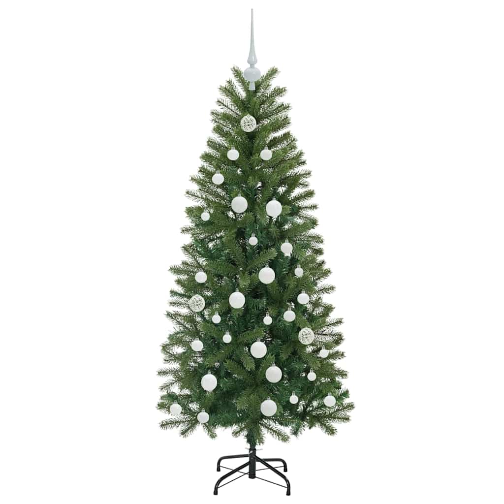Mű karácsonyfa 150 LED-del állvánnyal Zöld 150 cm PE és PVC