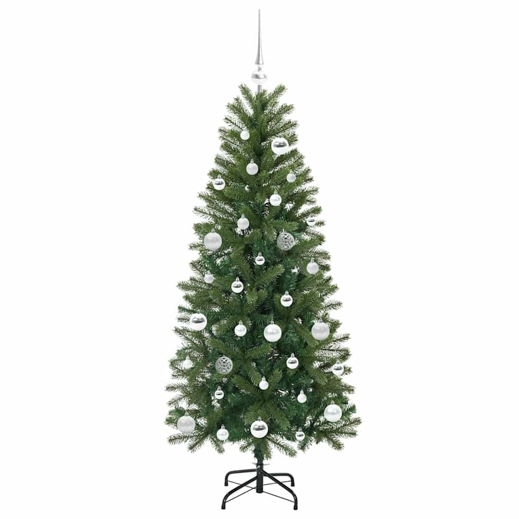 Mű karácsonyfa 150 LED-del állvánnyal Zöld 150 cm PE és PVC