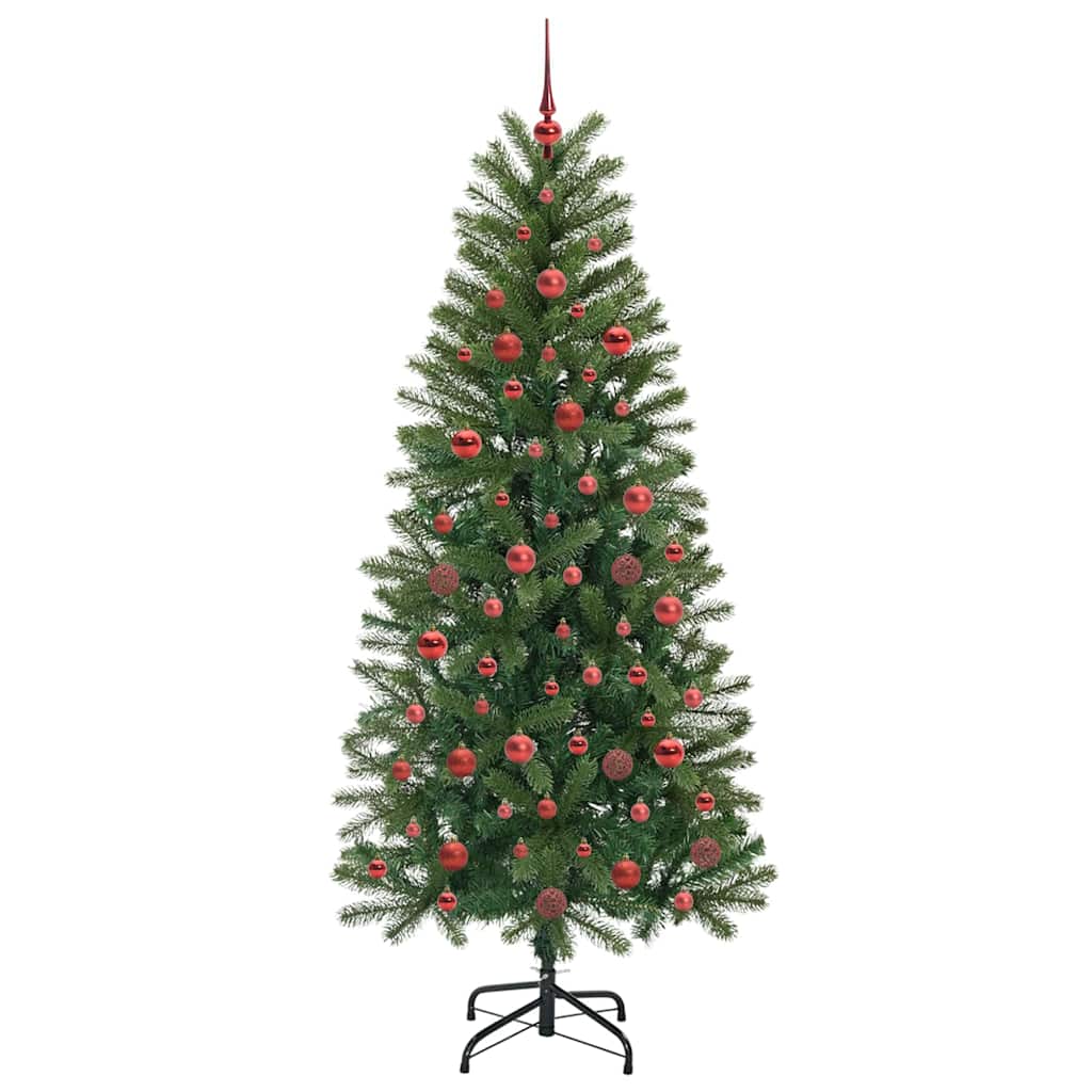 Mű karácsonyfa 300 LED-del állvánnyal Zöld 180 cm PE és PVC