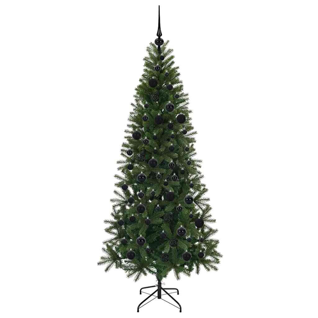 Mű karácsonyfa 300 LED-del állvánnyal Zöld 180 cm PE és PVC