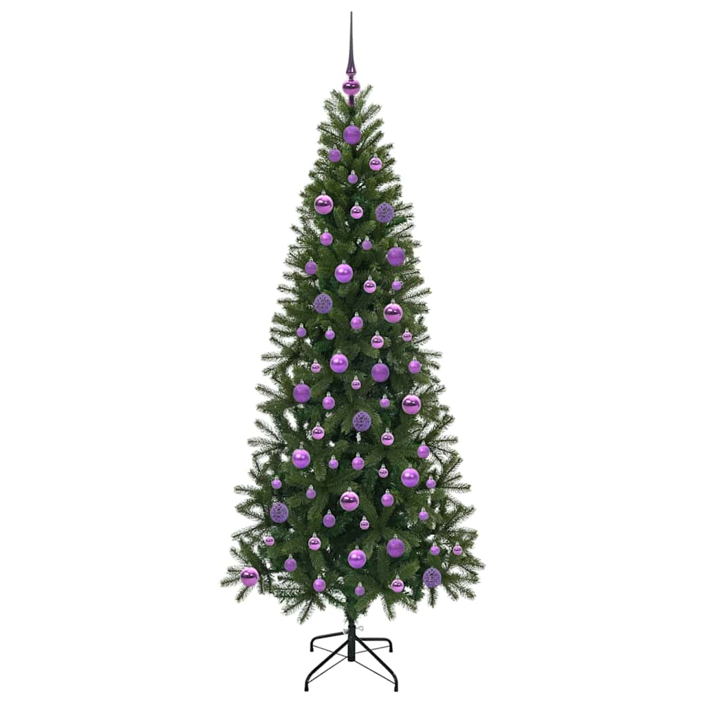 Mű karácsonyfa 300 LED-del állvánnyal Zöld 180 cm PE és PVC