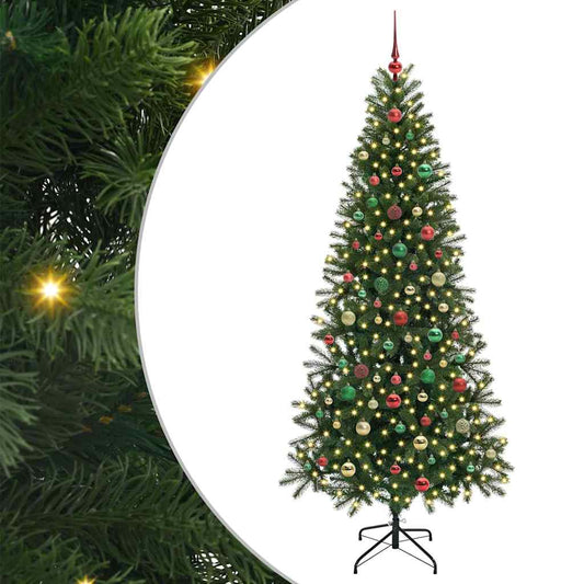 Mű karácsonyfa 300 LED-del állvánnyal Zöld 180 cm PE és PVC