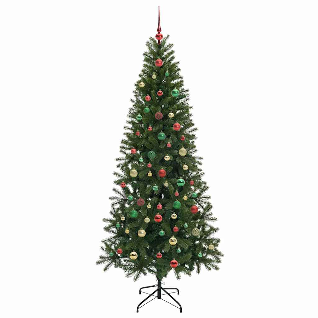 Mű karácsonyfa 300 LED-del állvánnyal Zöld 180 cm PE és PVC
