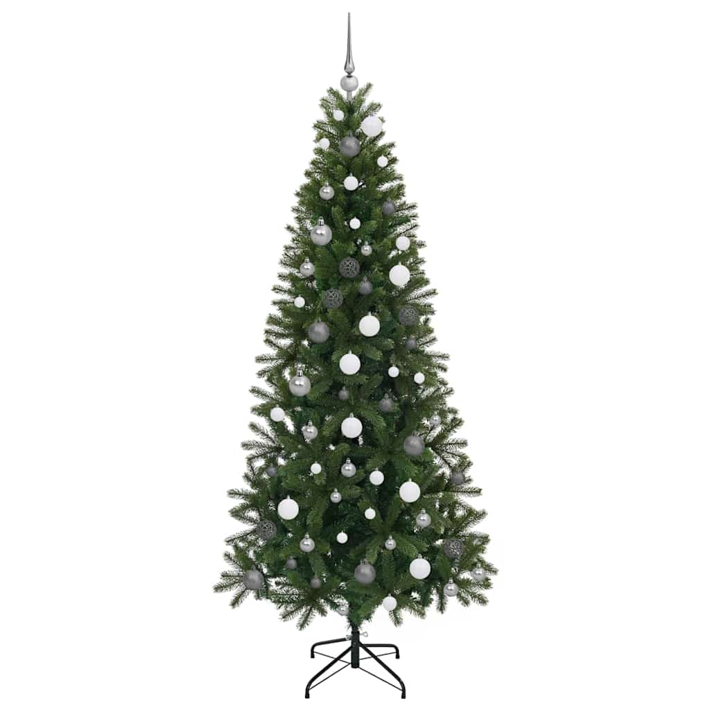 Mű karácsonyfa 300 LED-del állvánnyal Zöld 210 cm PE és PVC