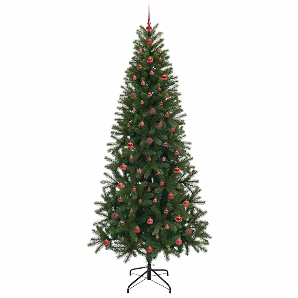 Mű karácsonyfa 300 LED-del állvánnyal Zöld 240 cm PE és PVC