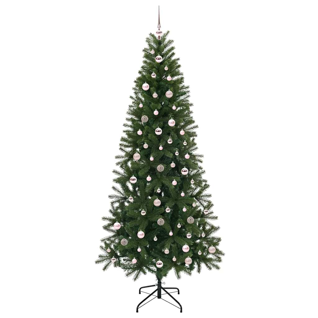 Mű karácsonyfa 300 LED-del állvánnyal Zöld 240 cm PE és PVC
