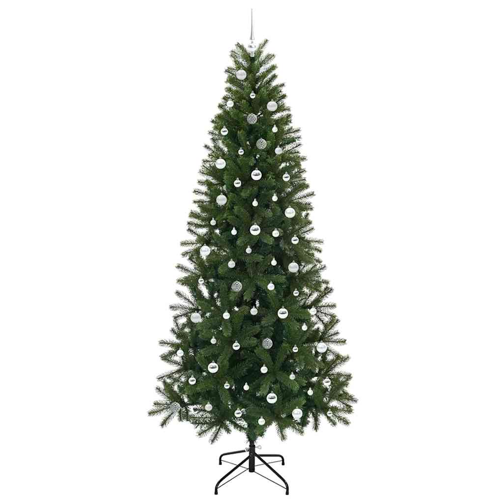 Mű karácsonyfa 300 LED-del állvánnyal Zöld 240 cm PE és PVC