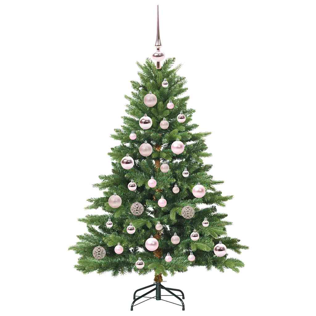 Mű karácsonyfa 150 LED-del állvánnyal Zöld 120 cm PE és PVC