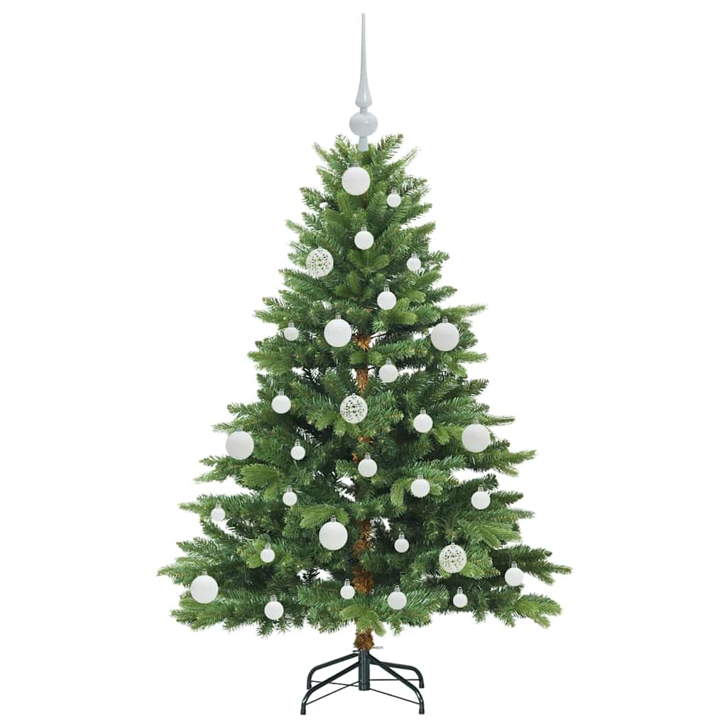 Mű karácsonyfa 150 LED-del állvánnyal Zöld 120 cm PE és PVC