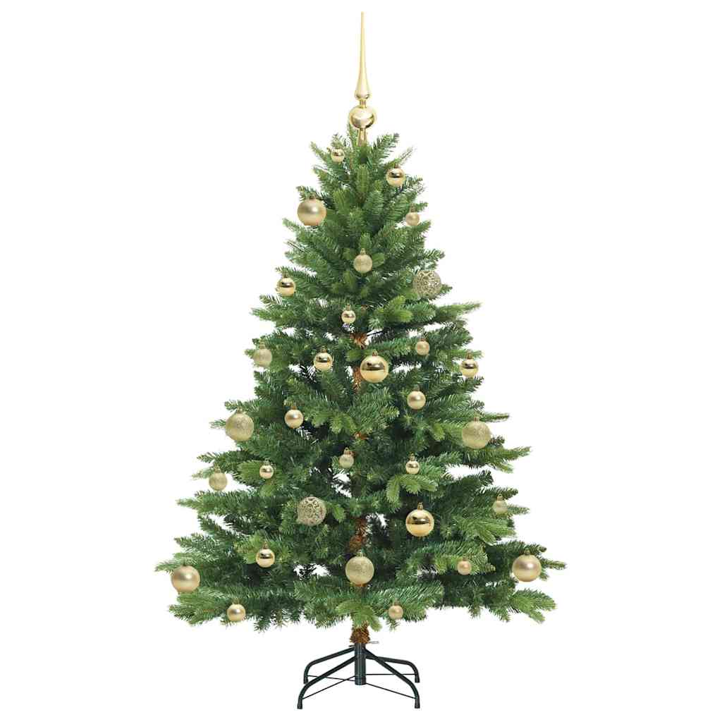 Mű karácsonyfa 150 LED-del állvánnyal Zöld 120 cm PE és PVC