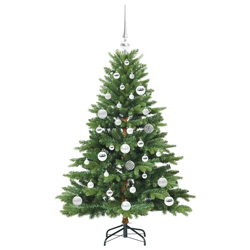 Mű karácsonyfa 150 LED-del állvánnyal Zöld 120 cm PE és PVC