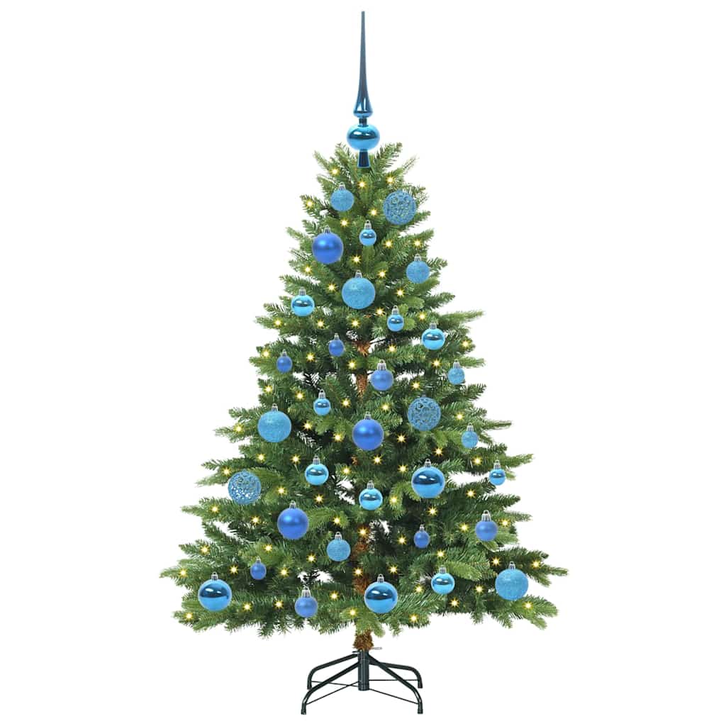 Mű karácsonyfa 150 LED-del állvánnyal Zöld 120 cm PE és PVC