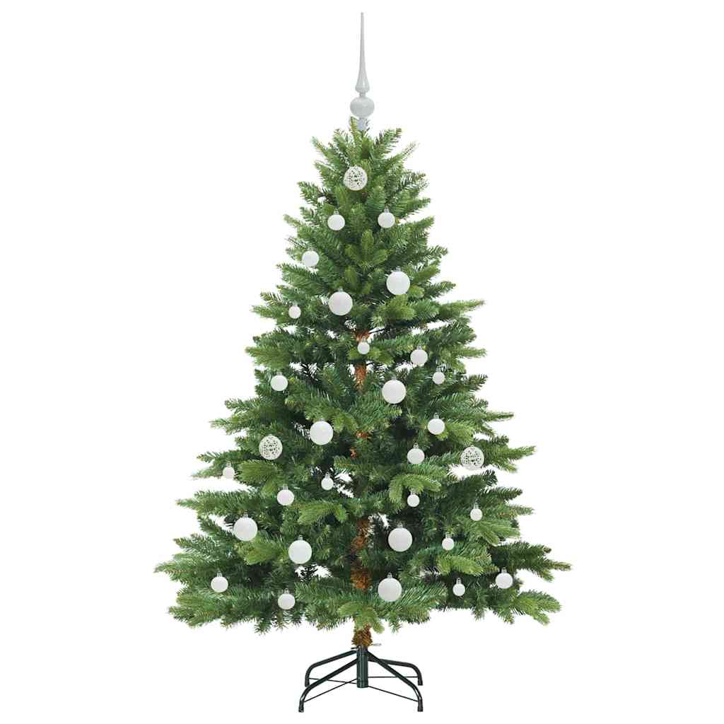 Mű karácsonyfa 150 LED-del állvánnyal Zöld 150 cm PE és PVC