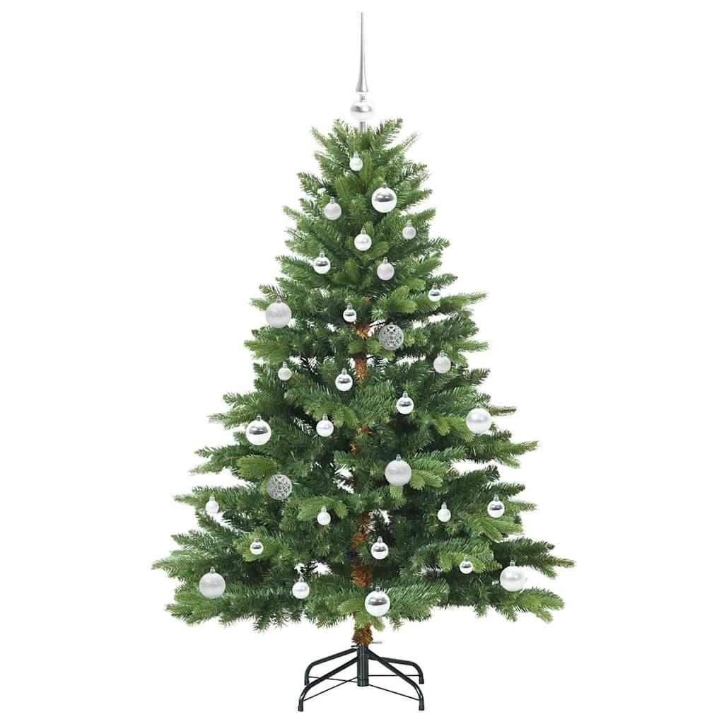 Mű karácsonyfa 150 LED-del állvánnyal Zöld 150 cm PE és PVC