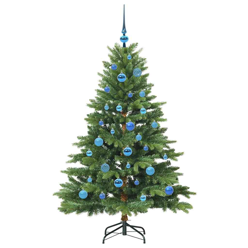 Mű karácsonyfa 150 LED-del állvánnyal Zöld 150 cm PE és PVC