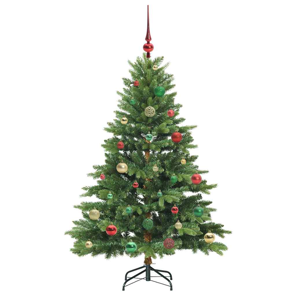 Mű karácsonyfa 150 LED-del állvánnyal Zöld 150 cm PE és PVC