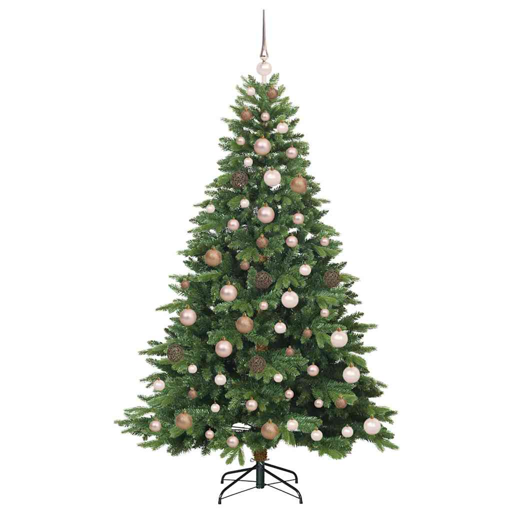 Mű karácsonyfa 300 LED-del állvánnyal Zöld 180 cm PE és PVC