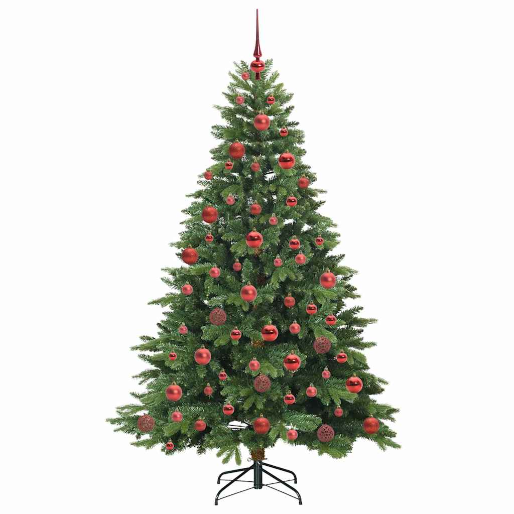 Mű karácsonyfa 300 LED-del állvánnyal Zöld 180 cm PE és PVC