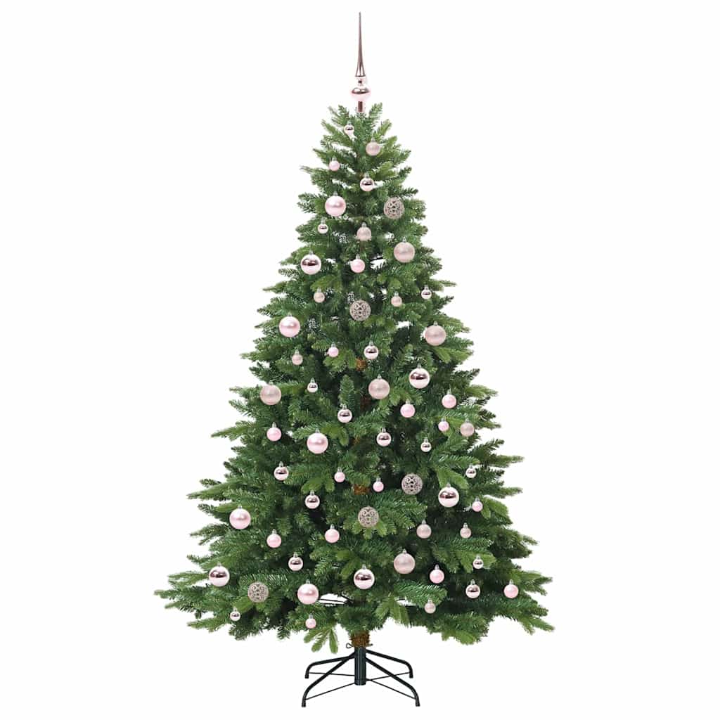 Mű karácsonyfa 300 LED-del állvánnyal Zöld 180 cm PE és PVC