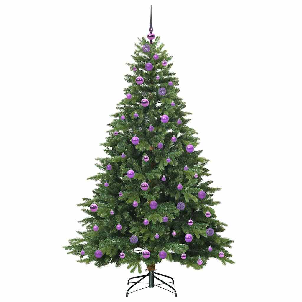 Mű karácsonyfa 300 LED-del állvánnyal Zöld 180 cm PE és PVC