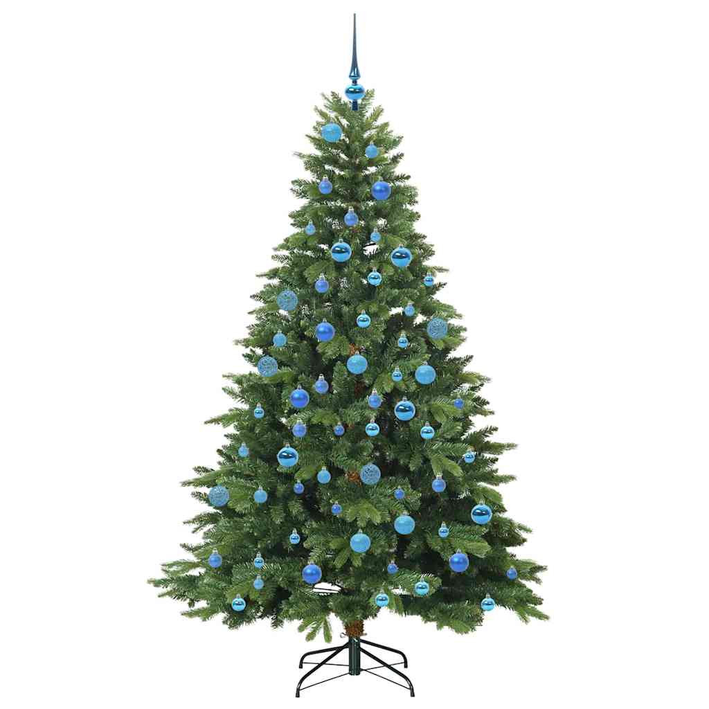 Mű karácsonyfa 300 LED-del állvánnyal Zöld 180 cm PE és PVC