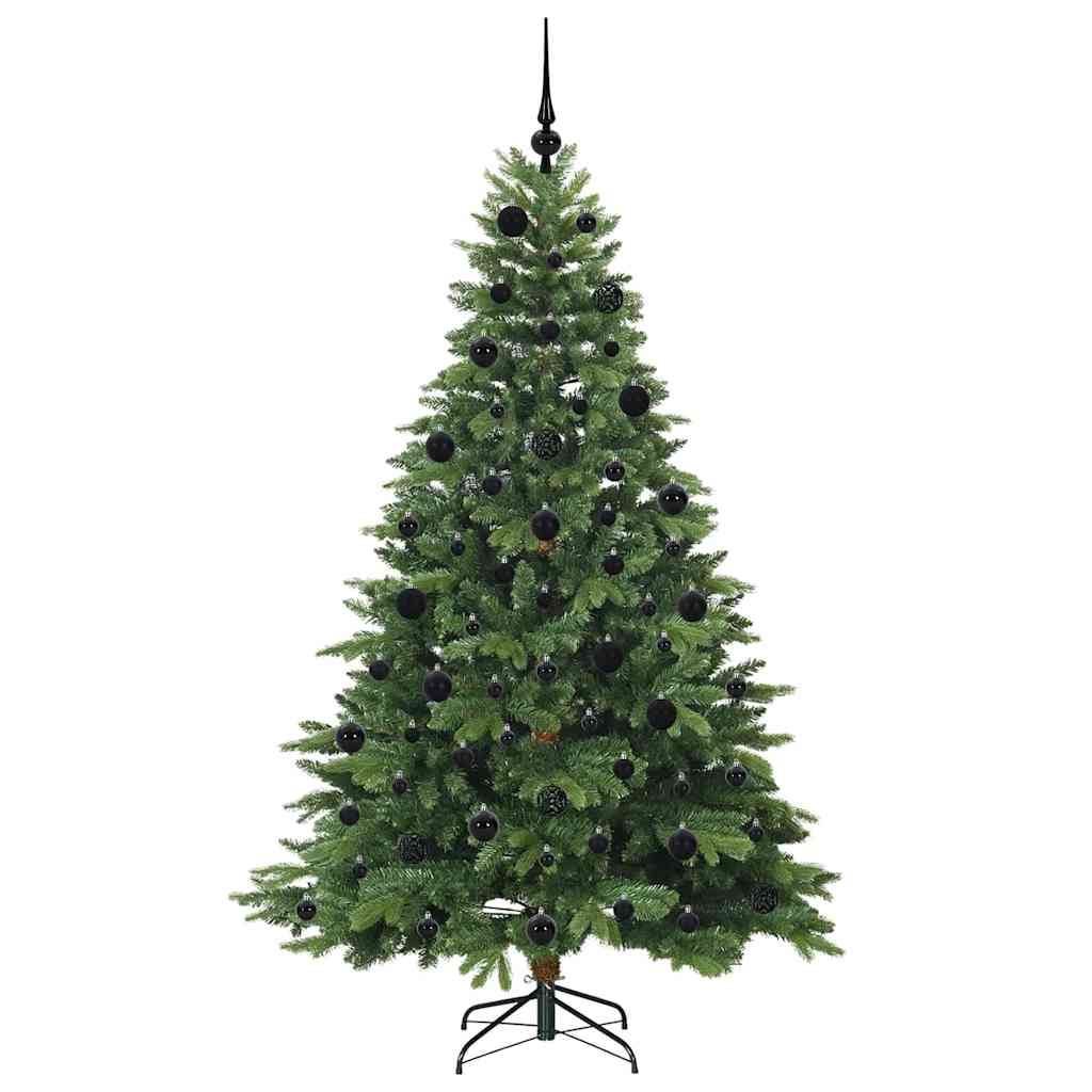 Mű karácsonyfa 300 LED-del állvánnyal Zöld 210 cm PE és PVC