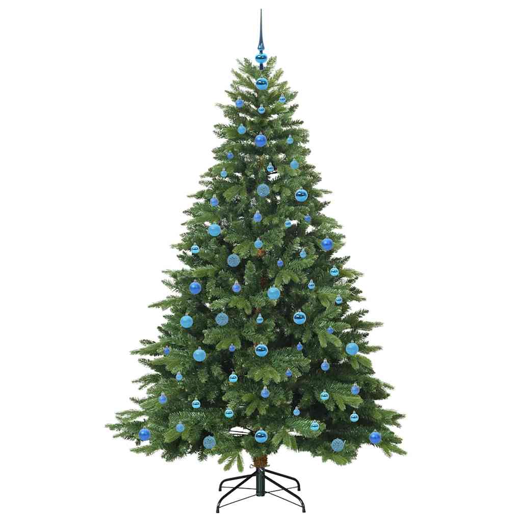 Mű karácsonyfa 300 LED-del állvánnyal Zöld 210 cm PE és PVC