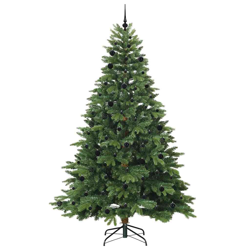 Mű karácsonyfa 300 LED-del állvánnyal Zöld 240 cm PE és PVC