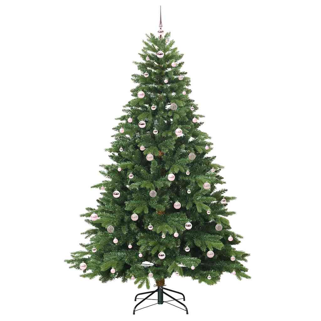 Mű karácsonyfa 300 LED-del állvánnyal Zöld 240 cm PE és PVC