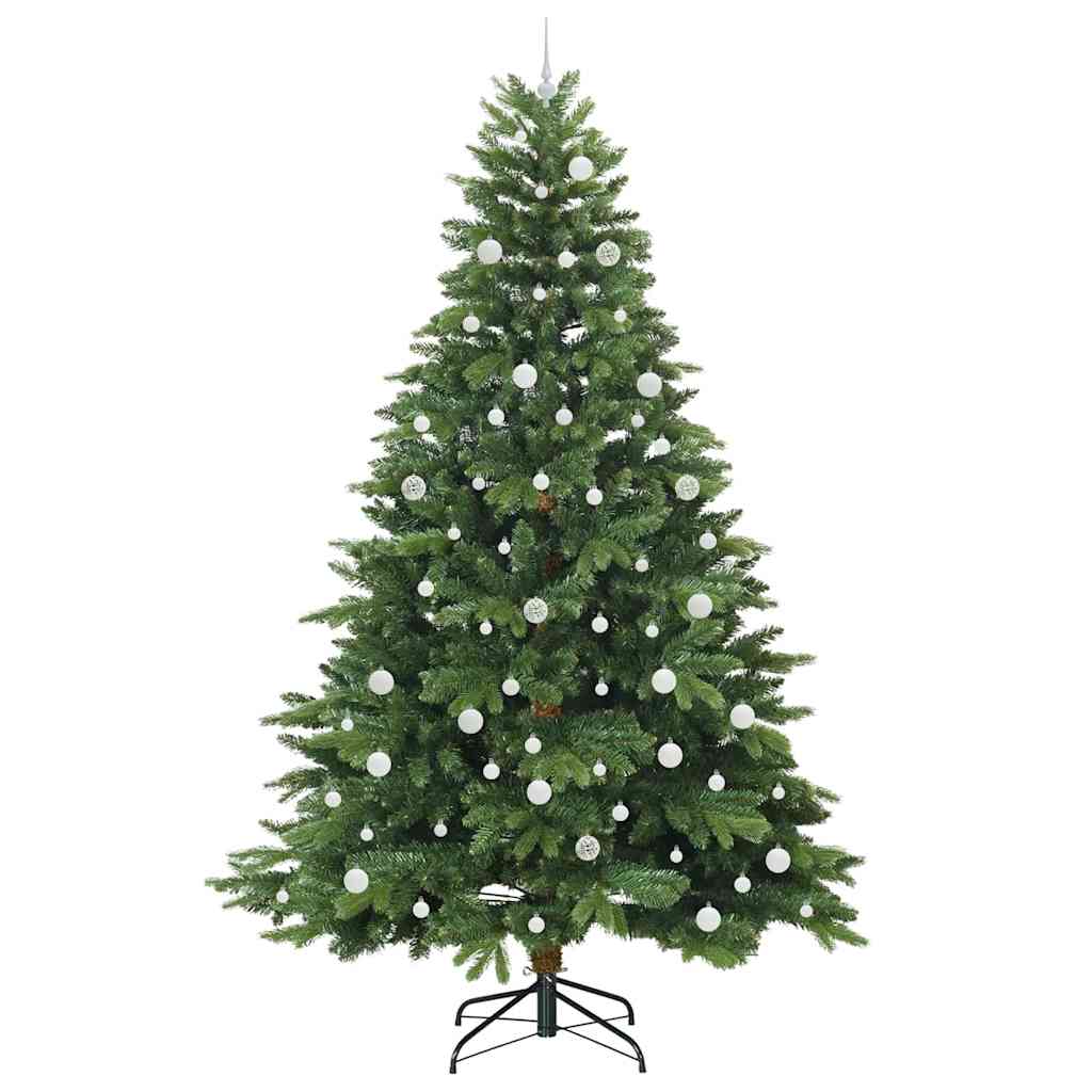 Mű karácsonyfa 300 LED-del állvánnyal Zöld 240 cm PE és PVC