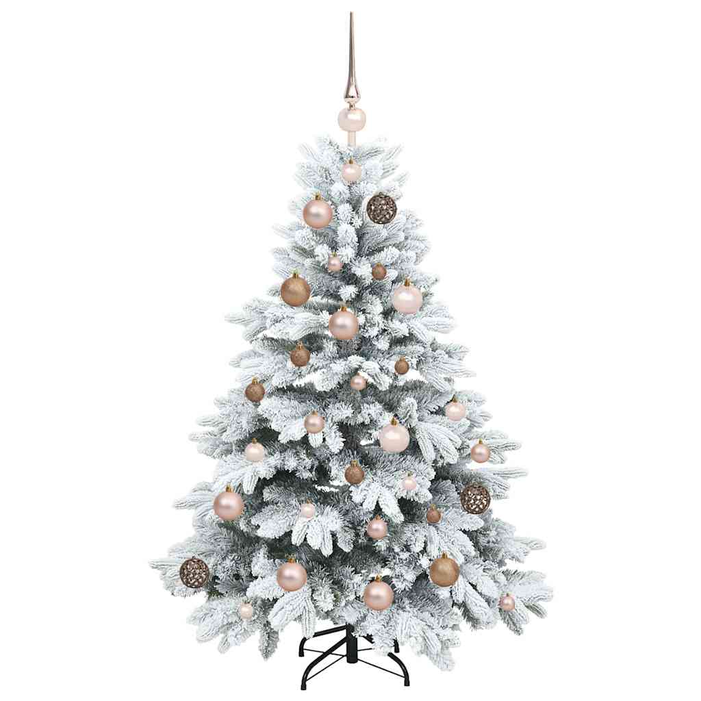 Mű karácsonyfa 150 LED-del állvánnyal Zöld 120 cm PE és PVC
