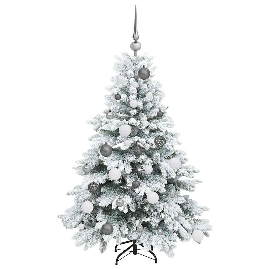 Mű karácsonyfa 150 LED-del állvánnyal Zöld 120 cm PE és PVC