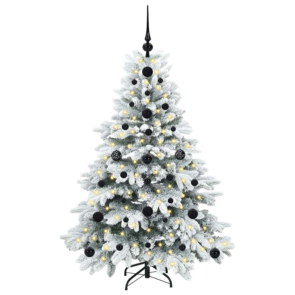 Mű karácsonyfa 150 LED-del állvánnyal Zöld 120 cm PE és PVC