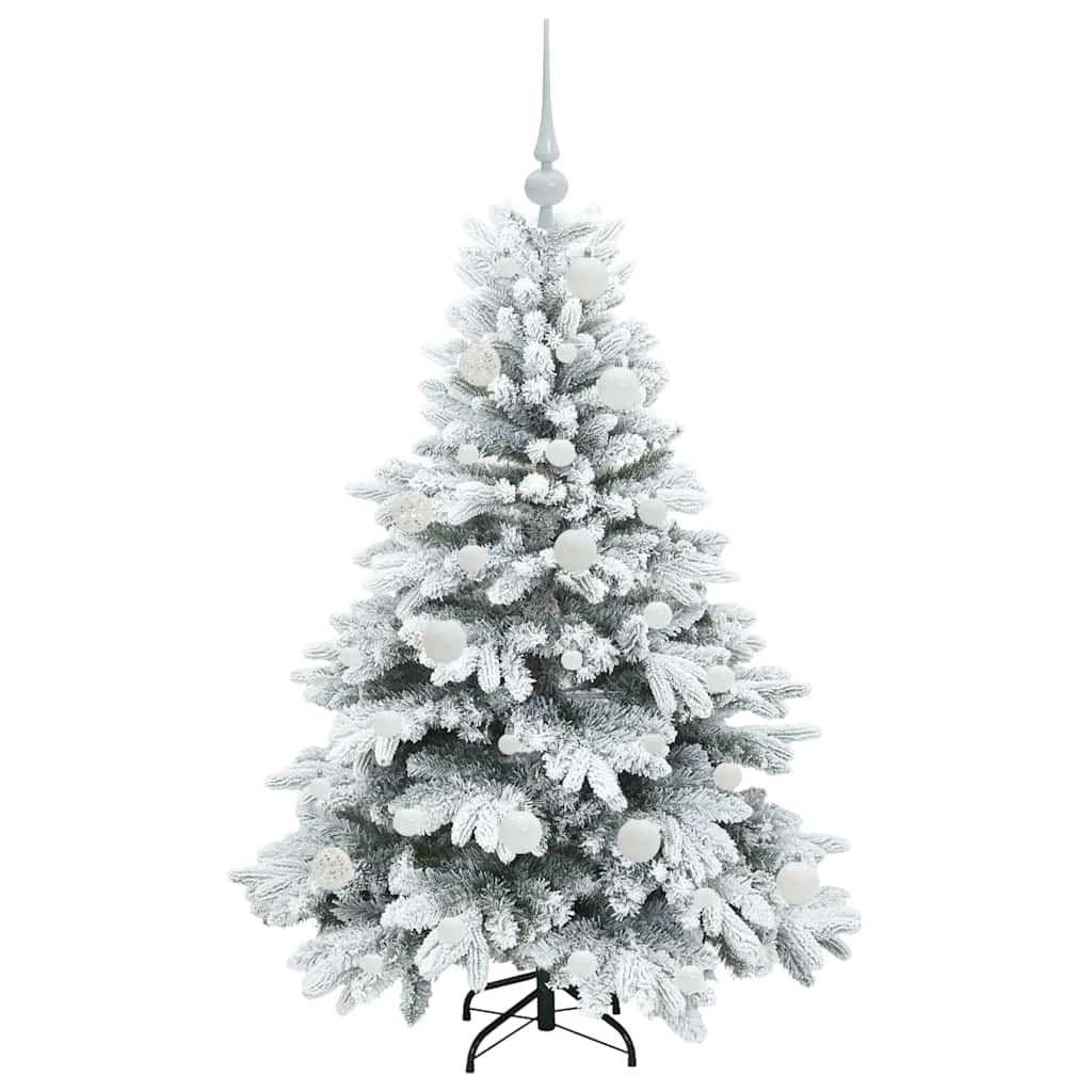 Mű karácsonyfa 150 LED-del állvánnyal Zöld 120 cm PE és PVC