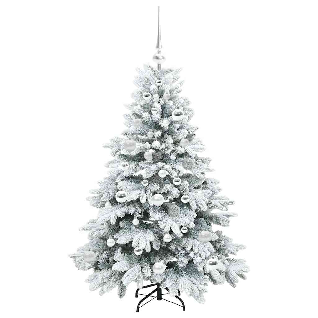 Mű karácsonyfa 150 LED-del állvánnyal Zöld 120 cm PE és PVC