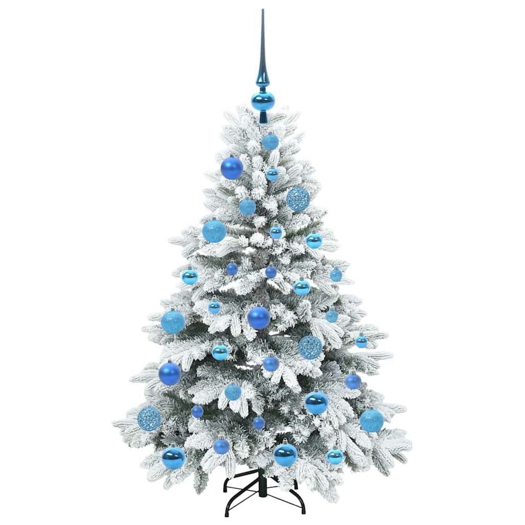 Mű karácsonyfa 150 LED-del állvánnyal Zöld 120 cm PE és PVC