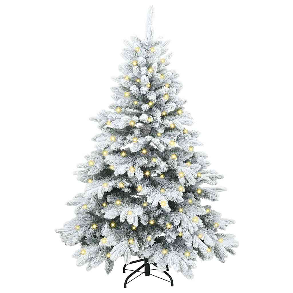Mű karácsonyfa 150 LED-del állvánnyal Zöld 150 cm PE és PVC