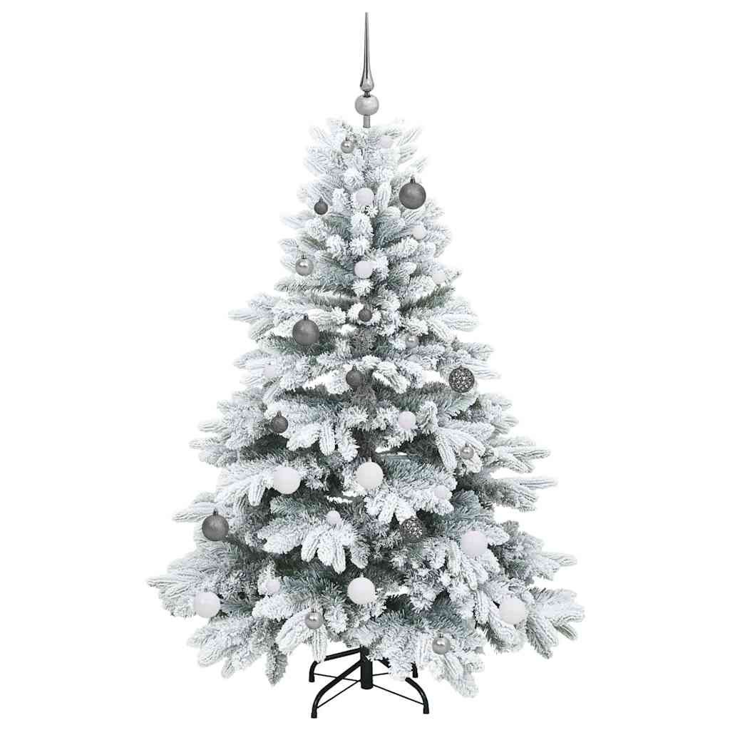 Mű karácsonyfa 150 LED-del állvánnyal Zöld 150 cm PE és PVC