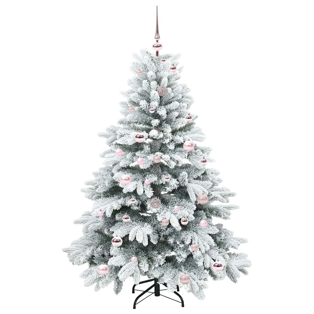 Mű karácsonyfa 150 LED-del állvánnyal Zöld 150 cm PE és PVC
