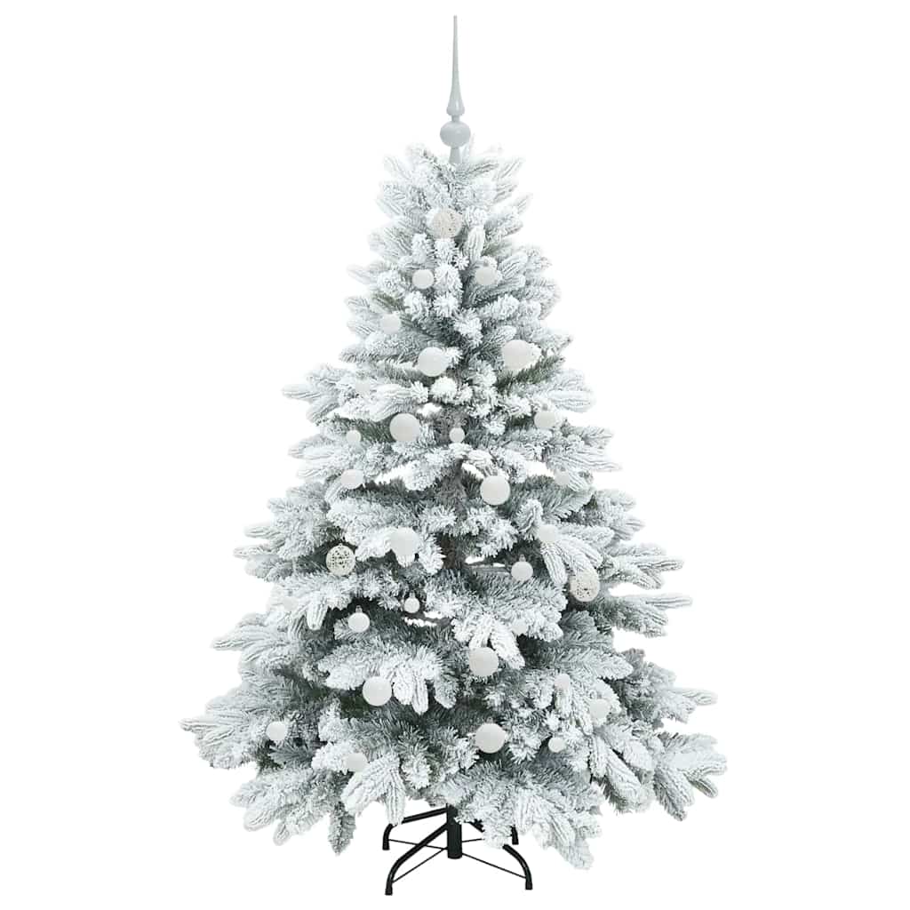 Mű karácsonyfa 150 LED-del állvánnyal Zöld 150 cm PE és PVC