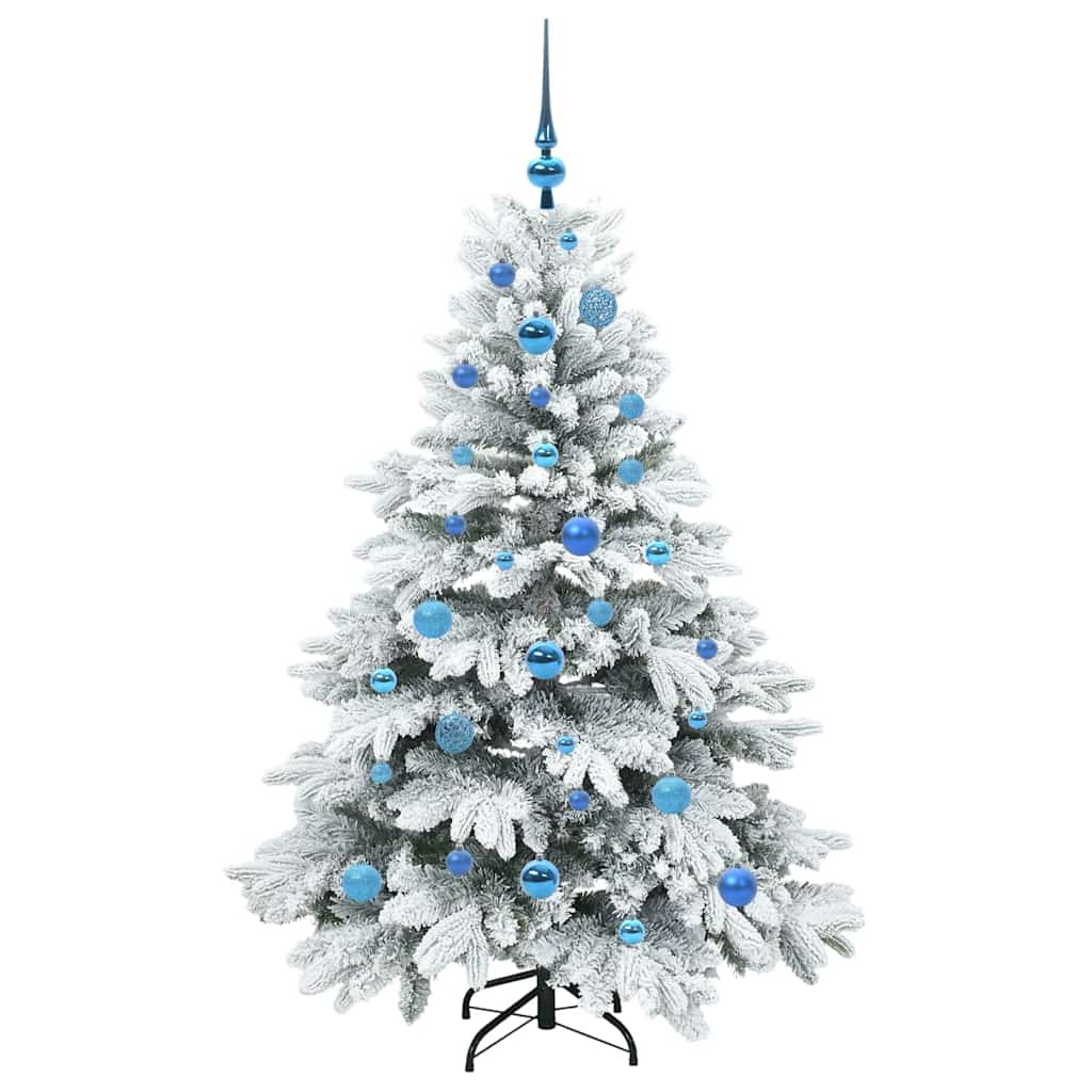 Mű karácsonyfa 150 LED-del állvánnyal Zöld 150 cm PE és PVC