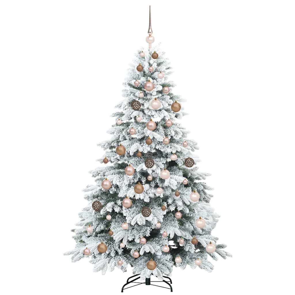 Mű karácsonyfa 300 LED-del állvánnyal Zöld 180 cm PE és PVC