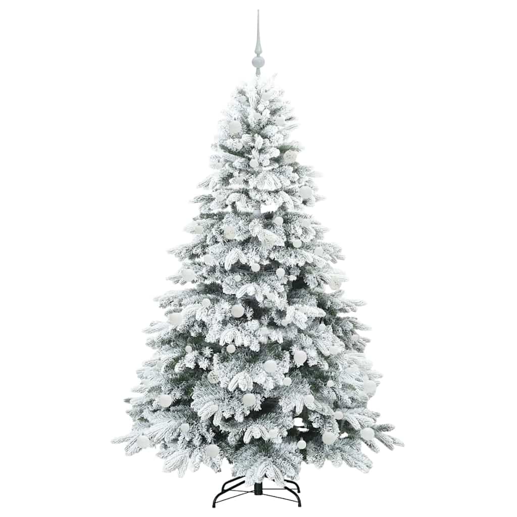 Mű karácsonyfa 300 LED-del állvánnyal Zöld 180 cm PE és PVC