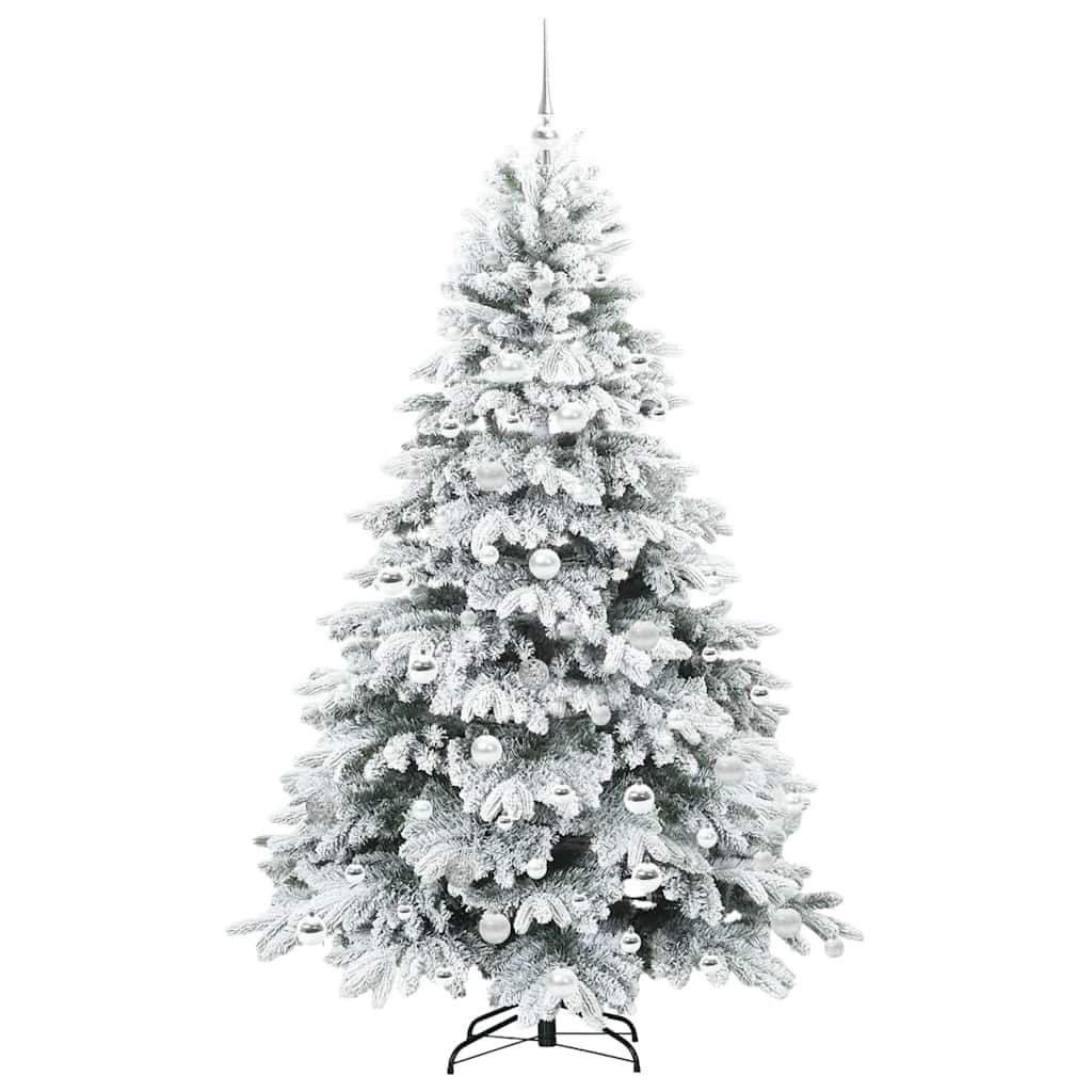Mű karácsonyfa 300 LED-del állvánnyal Zöld 180 cm PE és PVC
