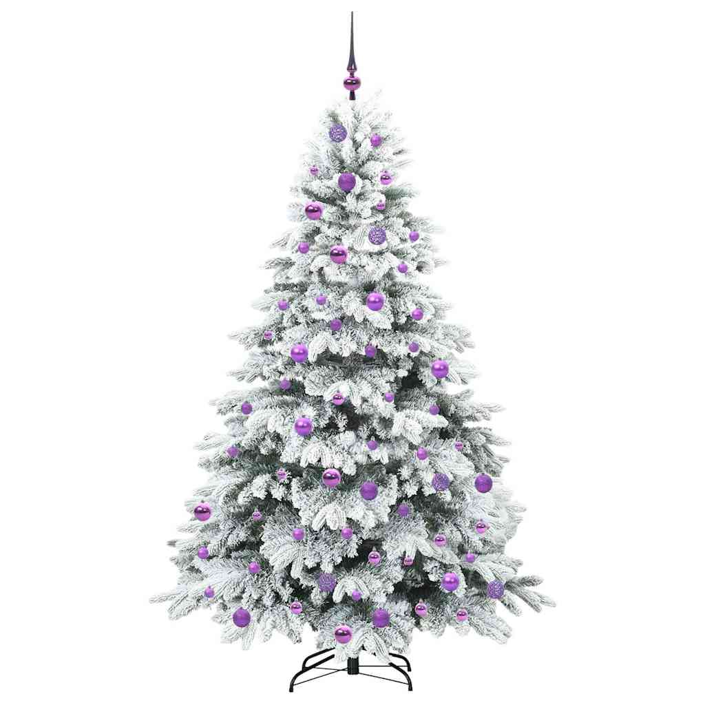 Mű karácsonyfa 300 LED-del állvánnyal Zöld 180 cm PE és PVC