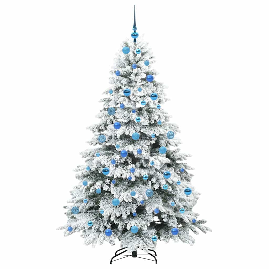 Mű karácsonyfa 300 LED-del állvánnyal Zöld 180 cm PE és PVC