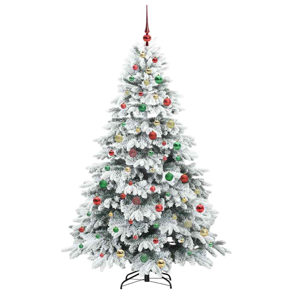 Mű karácsonyfa 300 LED-del állvánnyal Zöld 180 cm PE és PVC