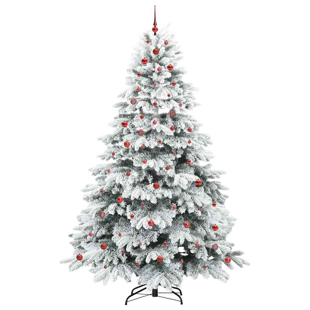 Mű karácsonyfa 300 LED-del állvánnyal Zöld 240 cm PE és PVC